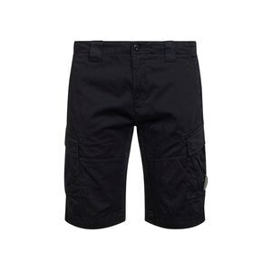 Cp Company Men Blue Stretch Cotton Satin Lens Cargo Shorts